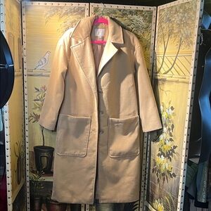 a new day Beige Overcoat